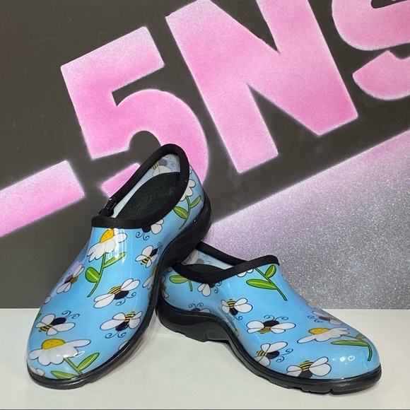 Sloggers Blue Bee Waterproof Clogs Made in USA - Picture 4 of 8